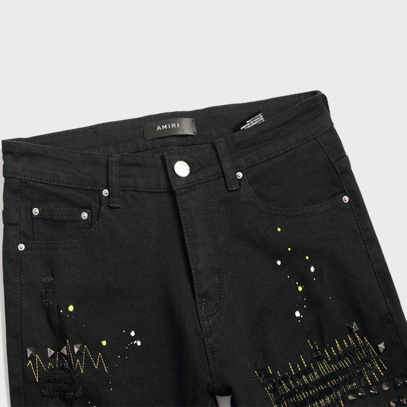 RIVET SLIM FIT JEANS