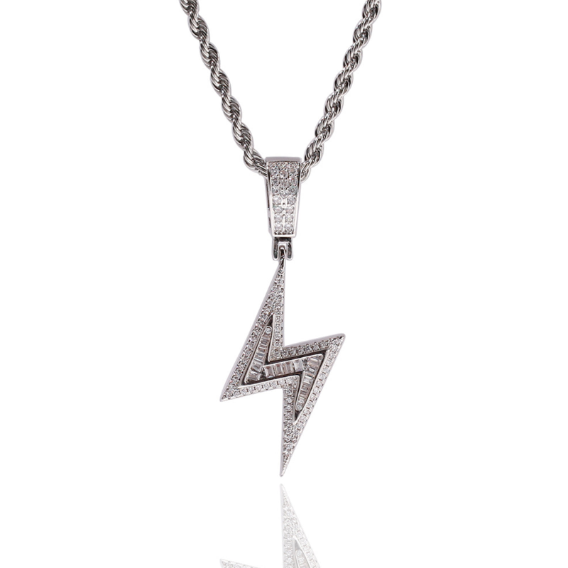 Unique lightning pendant Necklace