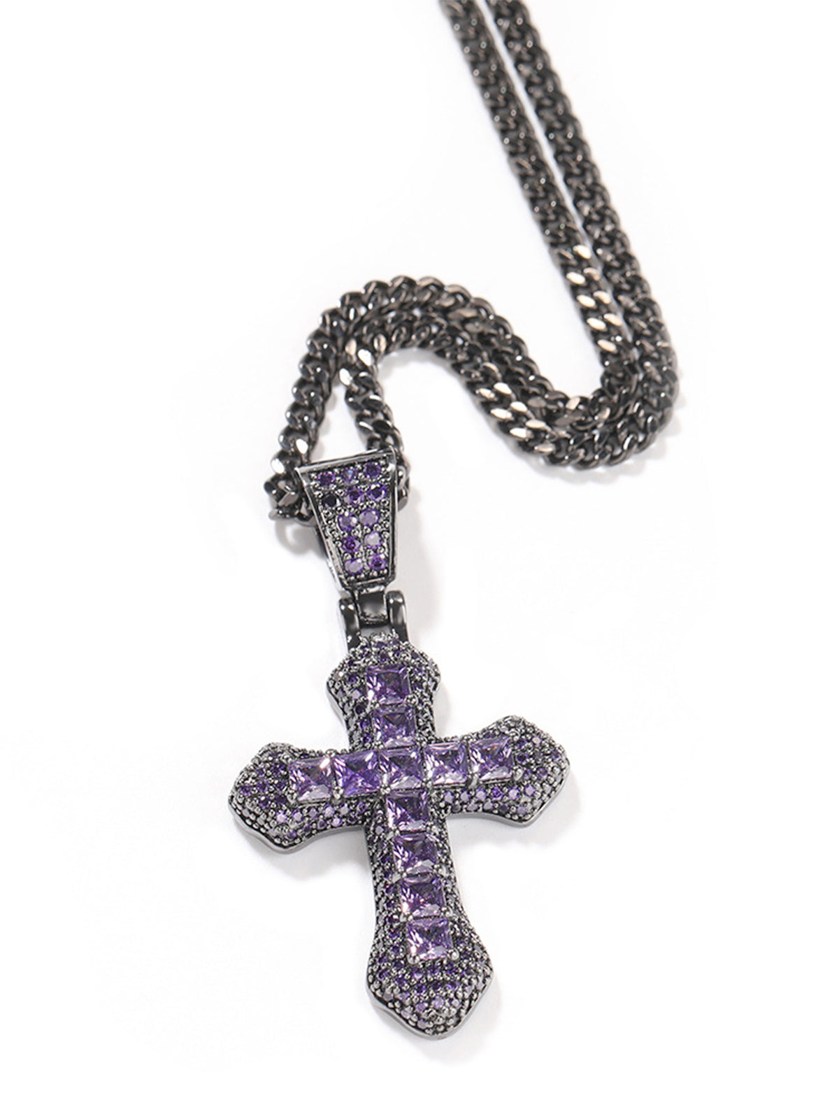 Full Pave Cross Necklace