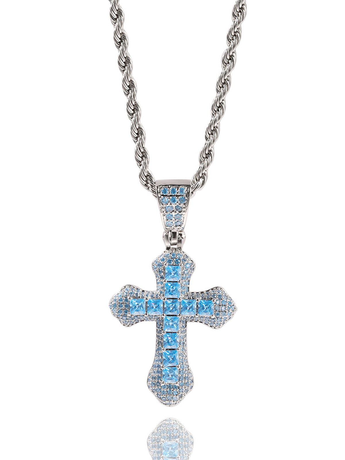 Full Pave Cross Necklace