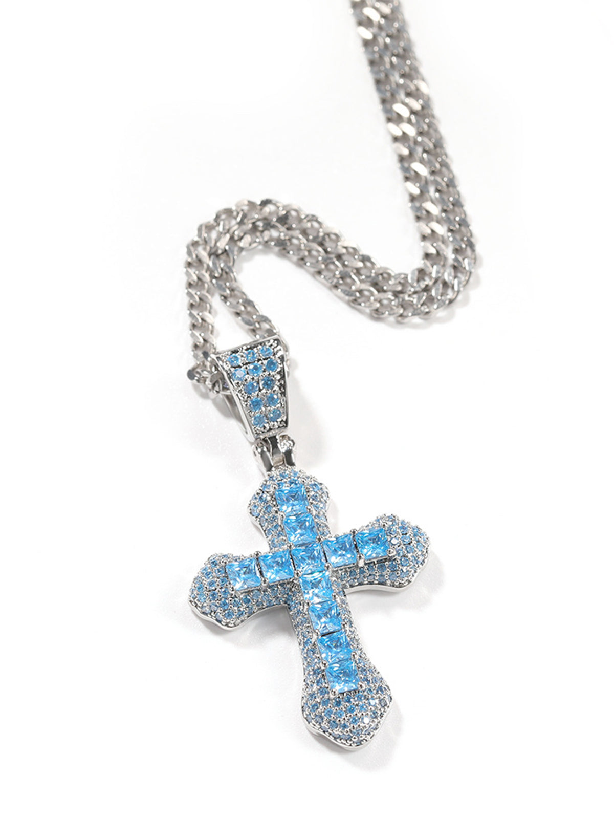 Full Pave Cross Necklace