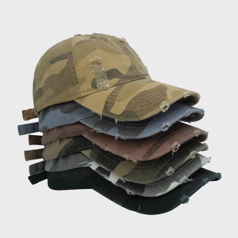 RIPPED CAMOUFLAGE CAP 4021