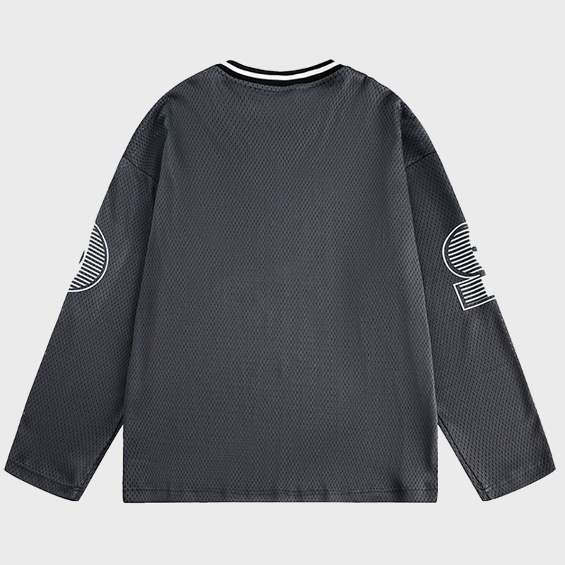 JERSEY HOLLOW OUT LONGSLEEVE