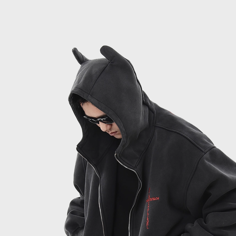 BATMAN DEMON HORN HOODIE JACKET 1067