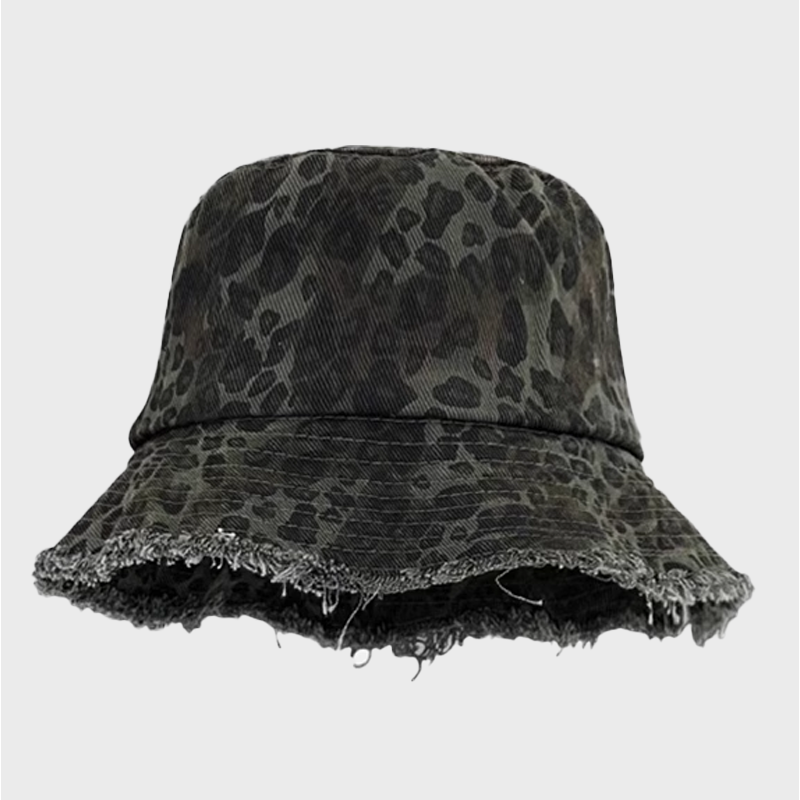 VINTAGE LEOPARD PRINT HAT 4035