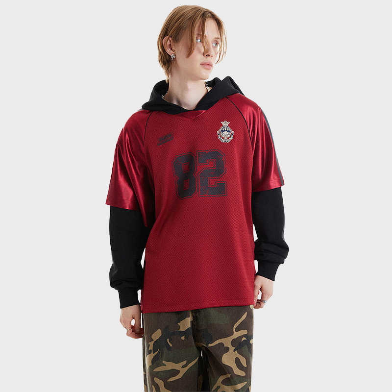 82 BASEBALL BAGGY HOODIE 1001