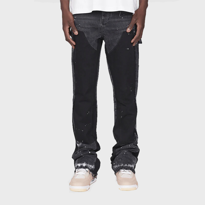 CONTRASTING COLORS SLIM FIT JEANS