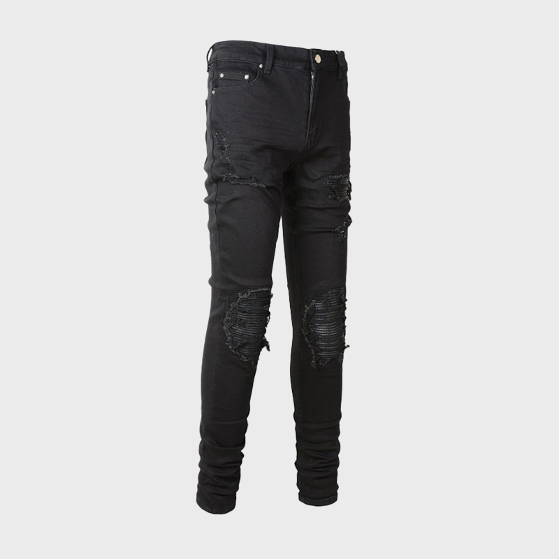 PATCHWORK SLIM FIT JEANS