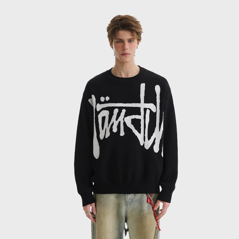 GRAFFITI MONOGRAMMED JACQUARD KNITWEAR