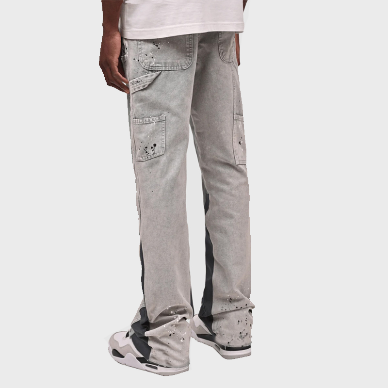 CONTRASTING COLORS SLIM FIT JEANS