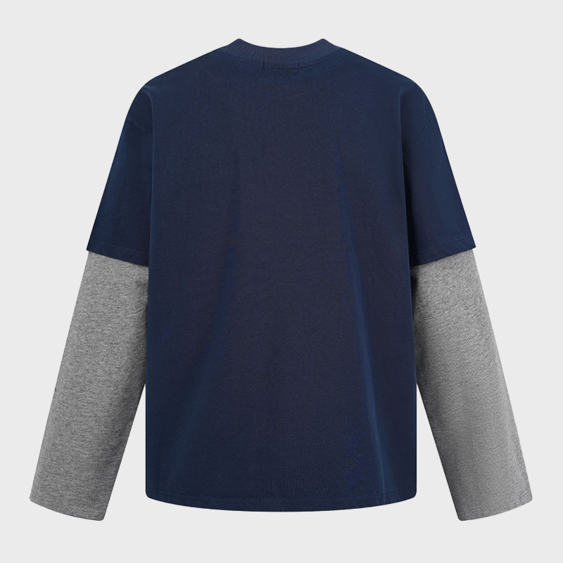 LAYERED-LOOK DARK CHARACTER LONGSLEEVE