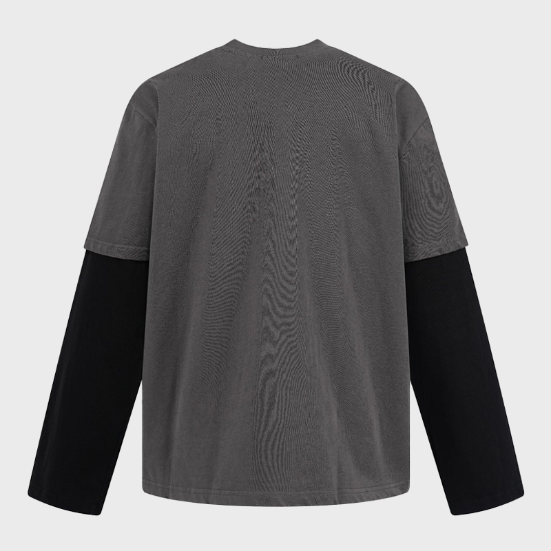 LAYERED-LOOK DARK CHARACTER LONGSLEEVE