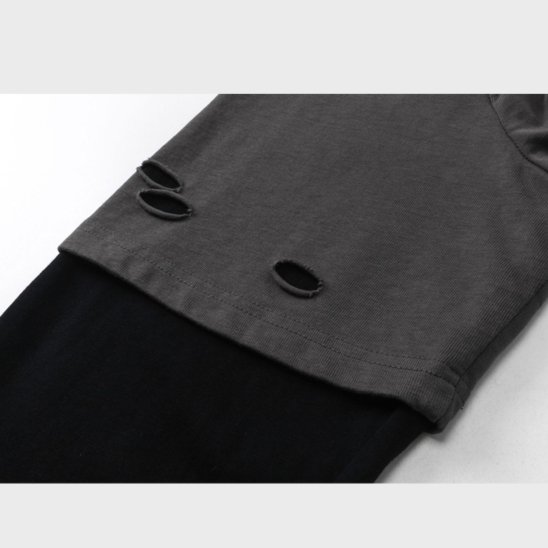 LAYERED-LOOK DARK CHARACTER LONGSLEEVE