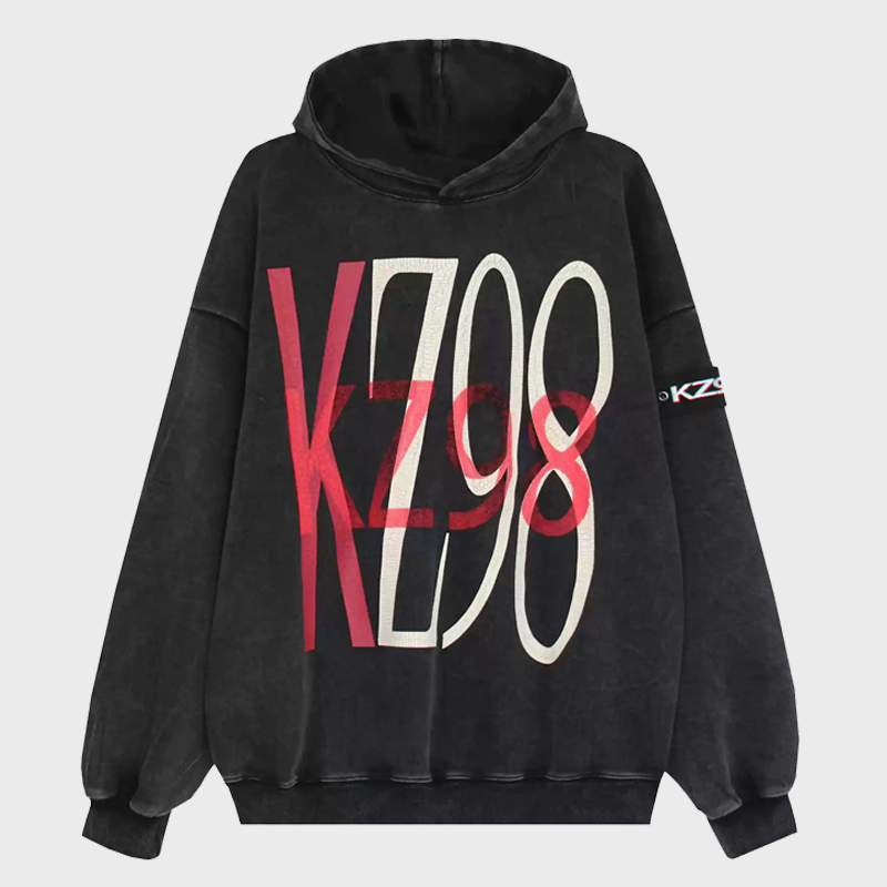 KZ98 LETTER HOODIE