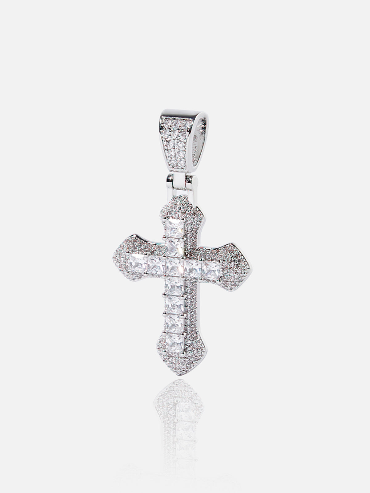 Full Pave Cross Necklace