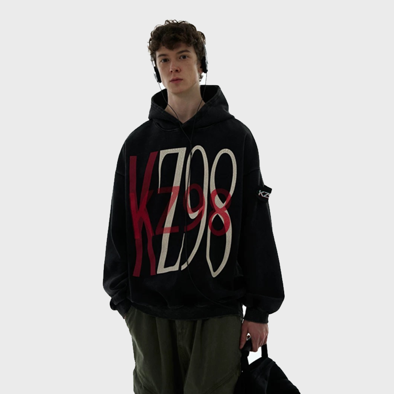 KZ98 LETTER HOODIE