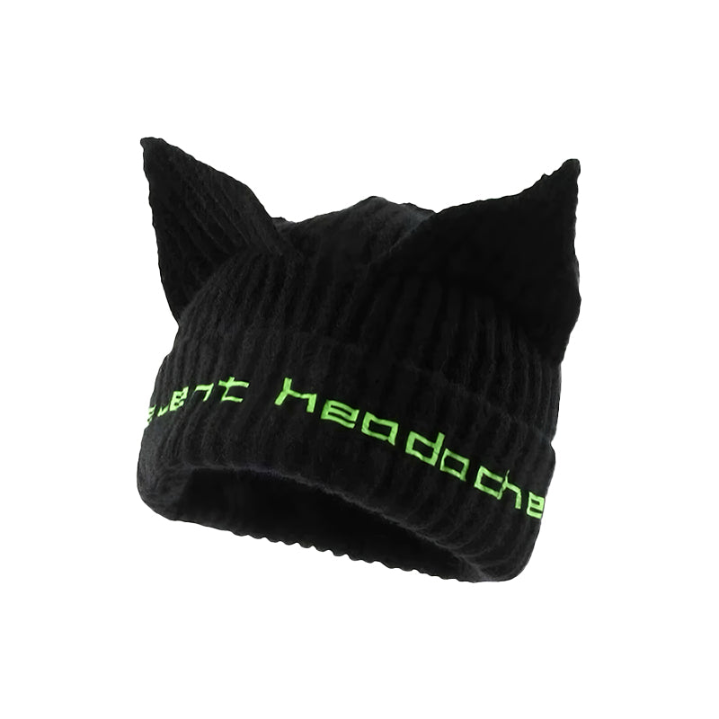 CAT EAR KNIT BEANIE