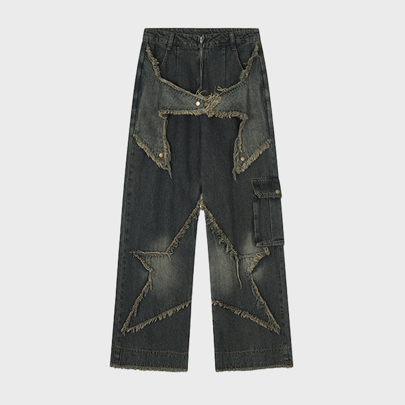 RAW EDGE STRAIGHT BAGGY JEANS 2001